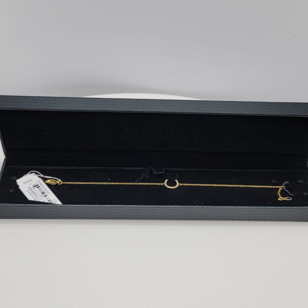 Nadri CZ Horse shoe Bracelet NEW in BOX - Picture 2 of 6